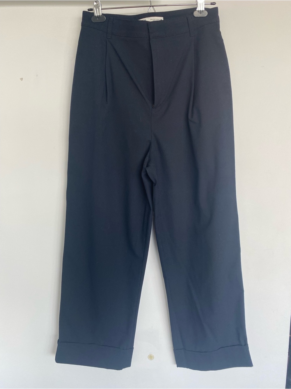 Zara Navy Blue Ankle Trousers